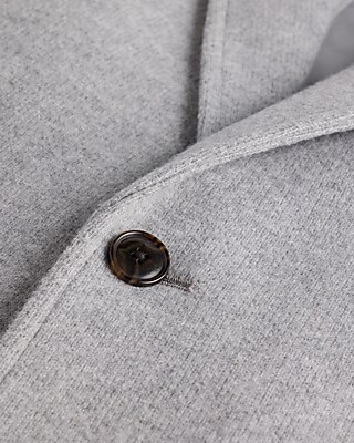 Light Gray Brushed Knit Topcoat