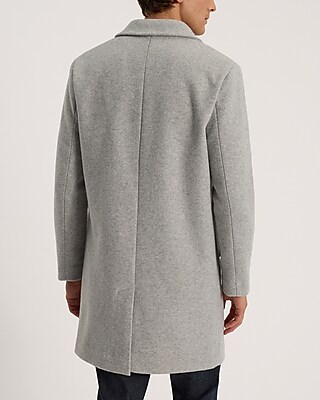 Light Gray Brushed Knit Topcoat