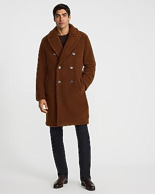 Double Breasted Teddy Topcoat