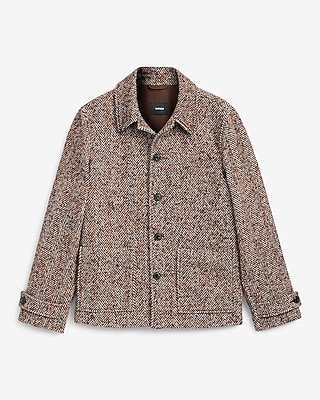 Herringbone Shirt Jacket