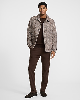Herringbone Shirt Jacket