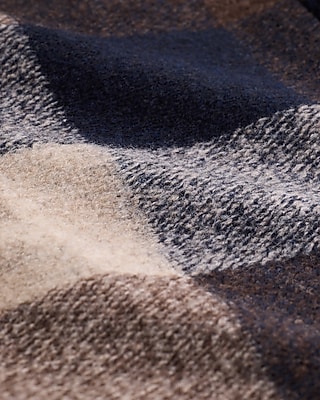 Plaid Hooded Duffle Coat