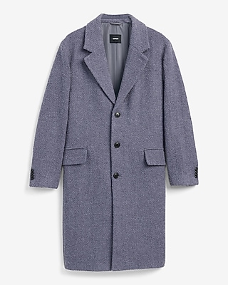 Blue Wool-Blend Topcoat