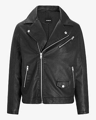Faux Leather Moto Jacket | Express