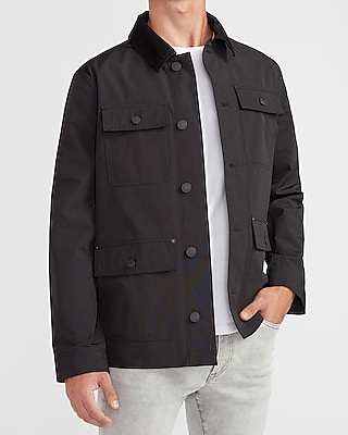 mens black chore coat