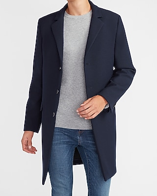 mens top coat slim fit