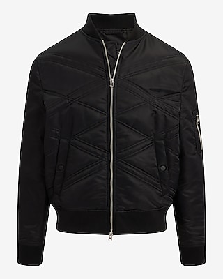 Quilted Bomber Jacket