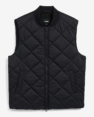 Black Quilted Vest