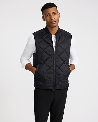 Black Quilted Vest