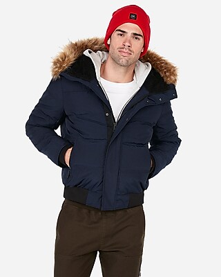 jacket with fur lined hood