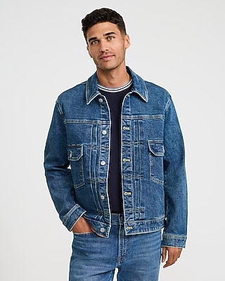 Denim Medium Wash Trucker Jacket