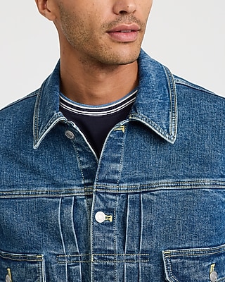 Denim Medium Wash Trucker Jacket