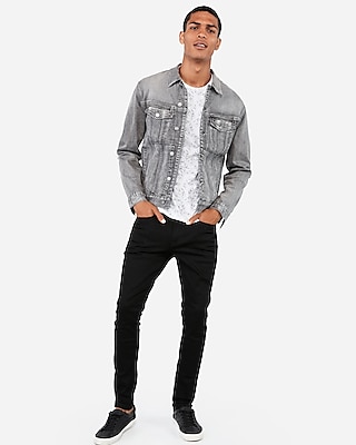 trucker jacket grey