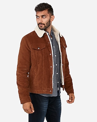 corduroy and sherpa jacket