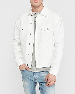 white trucker jacket