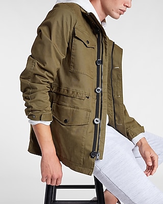 Military Olive 4 Pocket Jacket | Express