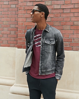 Express denim hot sale jacket mens