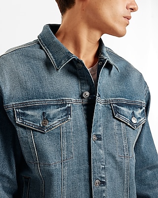 Medium Wash Denim Trucker Jacket