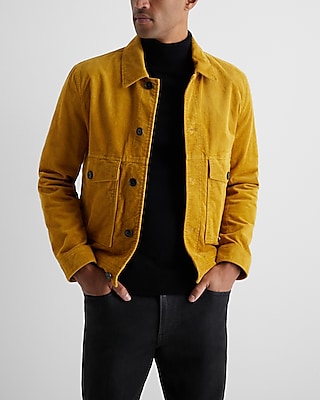 Yellow suede best sale jacket mens