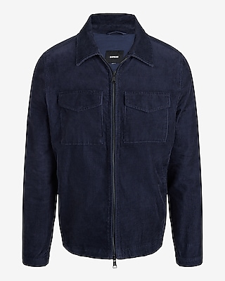 Corduroy Double Pocket Shirt Jacket