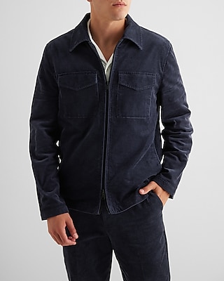 Corduroy Double Pocket Shirt Jacket