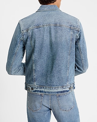 Double Pocket Medium Wash Denim Jacket