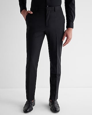 Extra Slim Black Wool-blend Modern Tech Suit Pant | Express