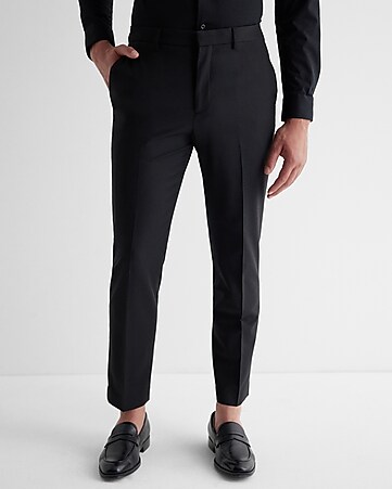 Men's Black Extra Slim Fit Dress Pants - Express