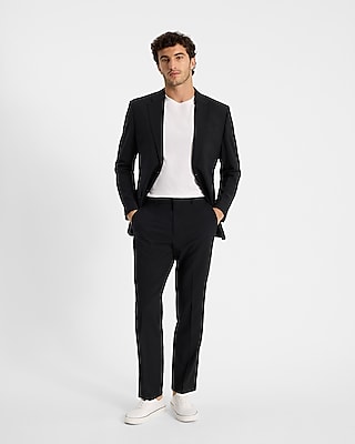 Classic Black Modern Tech Suit Pant