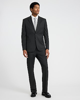 Slim Dark Gray Stretch Suit Pant