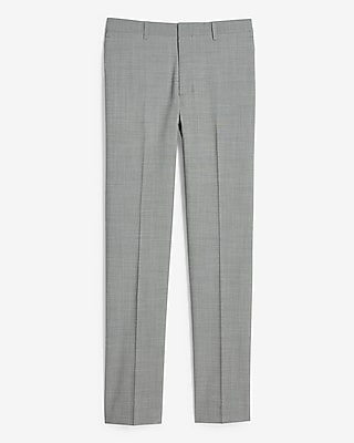 Extra Slim Gray Wool-Blend Modern Tech Suit Pant