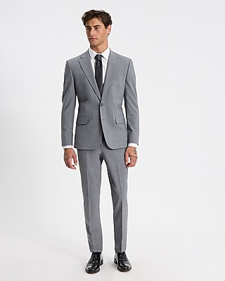 Slim Gray Wool Modern Tech Suit Pant Express