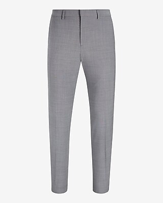 Classic Gray Wool-blend Modern Tech Suit Pant | Express