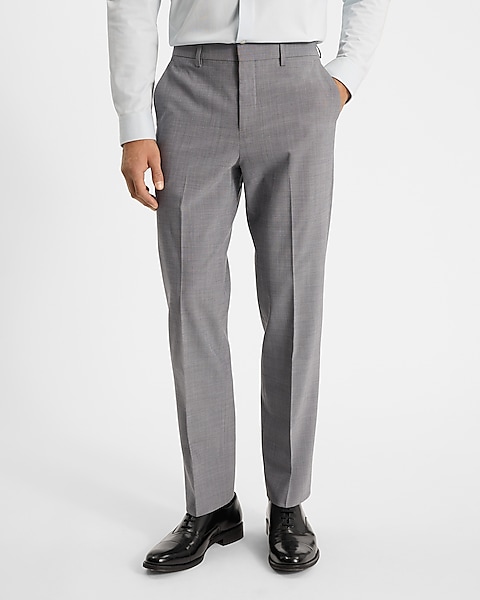 Classic Gray Wool-blend Modern Tech Suit Pant | Express Classic Gray Wool-blend Modern Tech Suit Pant | Express