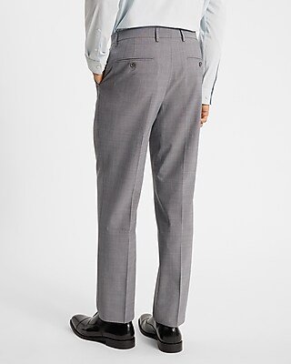 Classic Gray Wool-blend Modern Tech Suit Pant | Express
