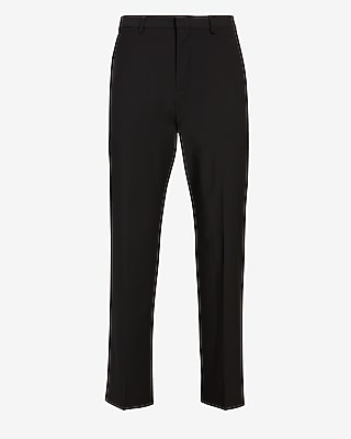 Classic Black Wool-Blend Modern Tech Suit Pant