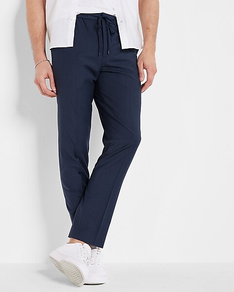 Navy Blue Readymade Cotton Pant Suit Set Latest 3905SL10