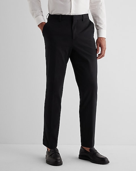 express.com | Slim Black Ponte Knit Suit Pant