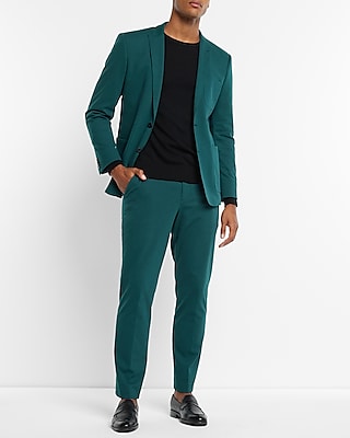 skinny green suit