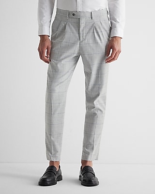 express men's white dress pants