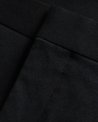 Classic Black Stretch Cotton-Blend Suit Pant