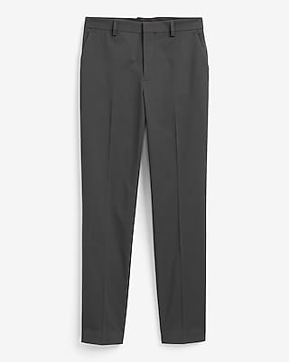 Slim Dark Gray Cotton-Blend Suit Pant