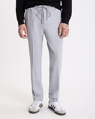 Classic Black Wool-blend Tuxedo Pant
