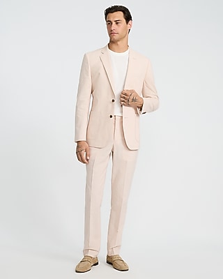 Extra Slim Linen-Blend Striped Suit Pant