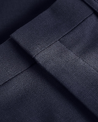 Slim Dark Navy Wool-Blend Modern Tech Suit Pant