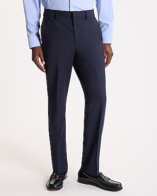 Slim Dark Navy Wool-Blend Modern Tech Suit Pant