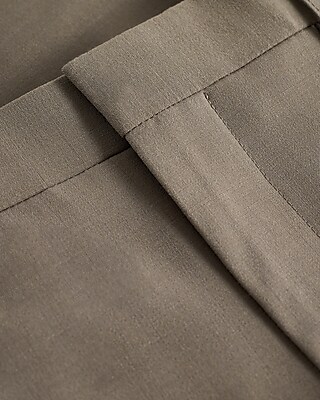 Slim Taupe Wool-Blend Washable Modern Tech Suit Pant