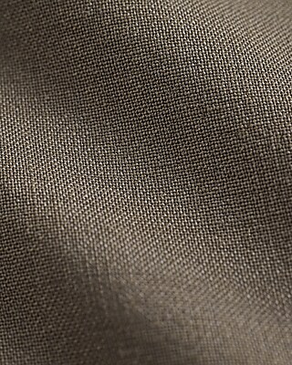Slim Taupe Wool-Blend Washable Modern Tech Suit Pant