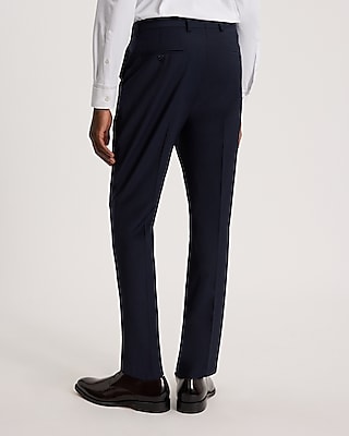 Extra Slim Deep Navy Wool-Blend Modern Tech Suit Pant