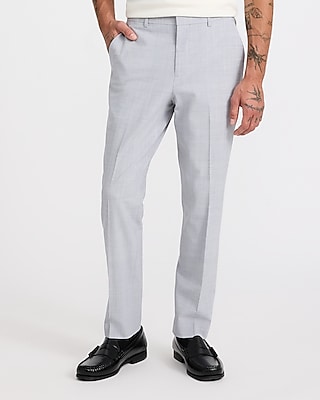 Classic Black Wool-blend Tuxedo Pant
